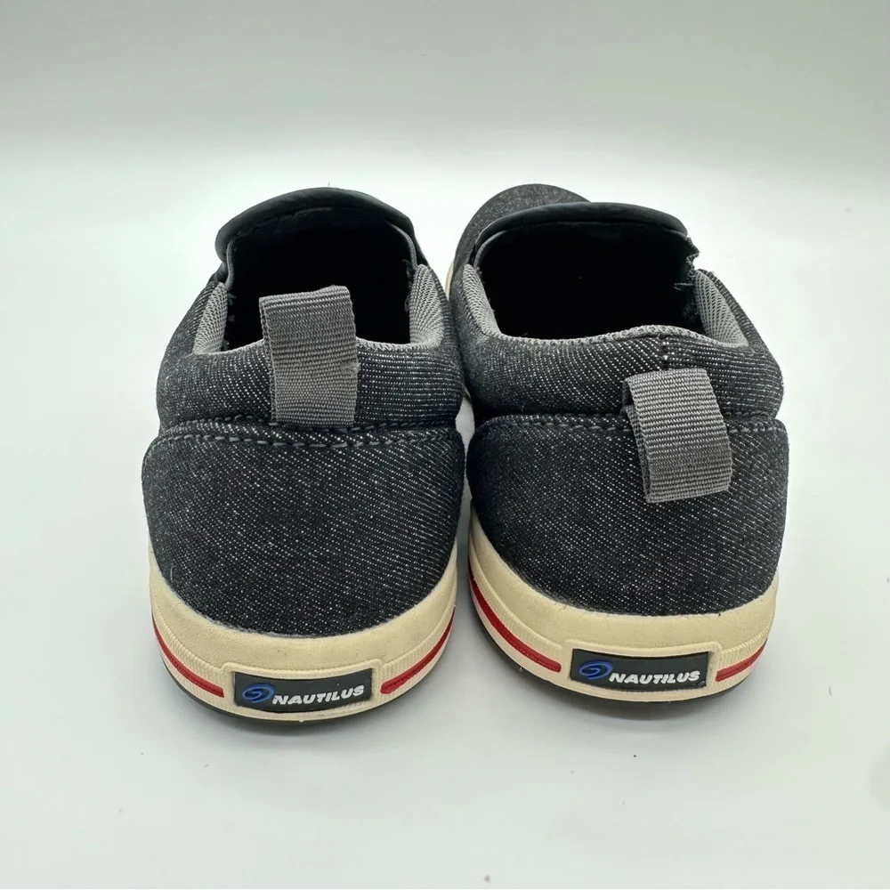 Nautilus Westside Black Denim Slip-On Safety Sneakers